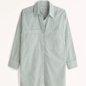 NWT Abercrombie & Fitch Relaxed Poplin Shirt Dress